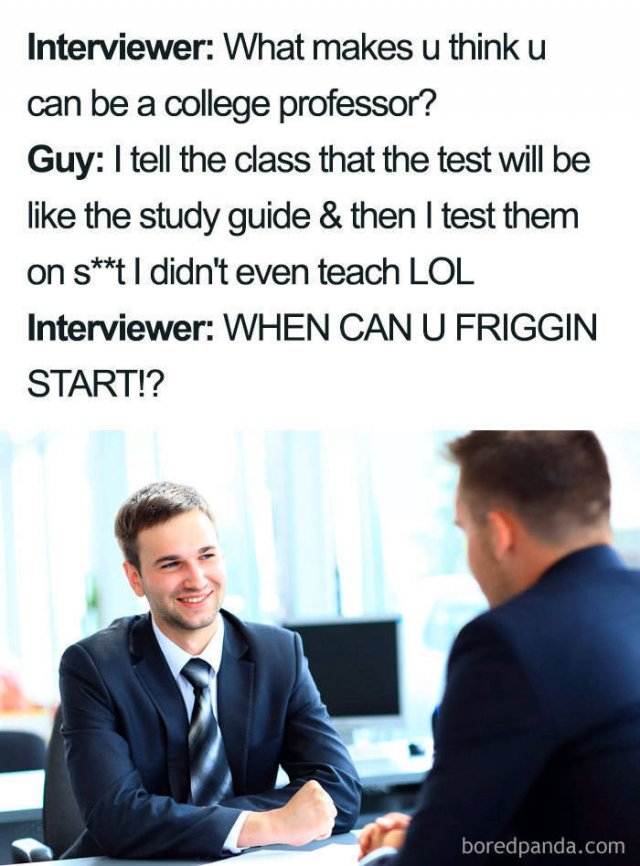 Job Interview Memes (58 pics)