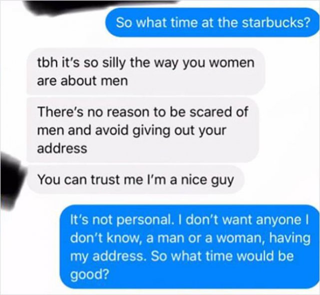 A Guy Gets Mad Because Woman Didn’t Give Him Her Home Address (10 pics)