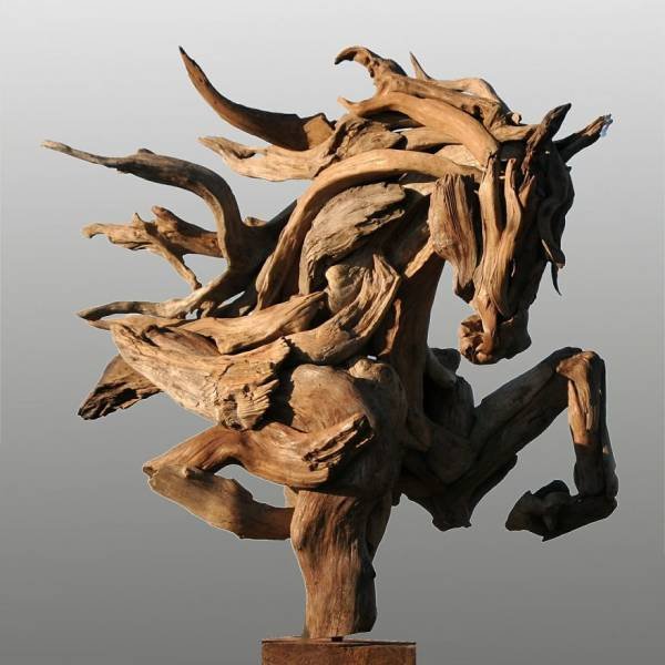 Artist Creates Sculptures Solely Out Of Wood He Finds On Beaches (30 pics)
