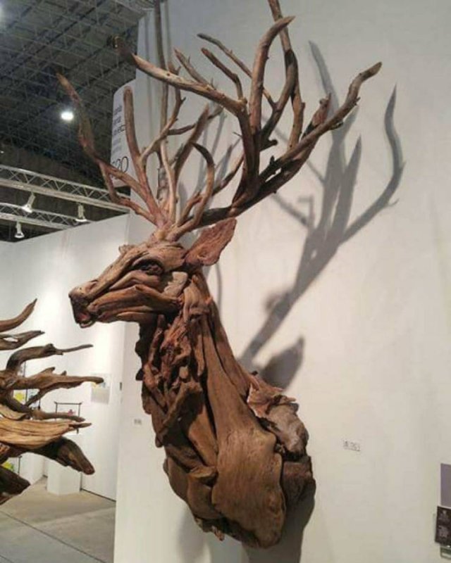 Artist Creates Sculptures Solely Out Of Wood He Finds On Beaches (30 pics)