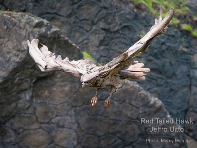 Artist Creates Sculptures Solely Out Of Wood He Finds On Beaches (30 pics)