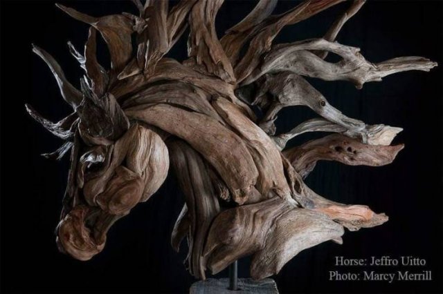 Artist Creates Sculptures Solely Out Of Wood He Finds On Beaches (30 pics)