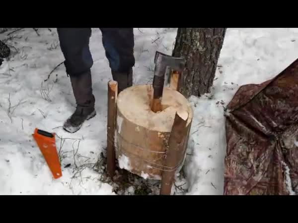 An Interesting Way To Heat Your Tent During The Winter