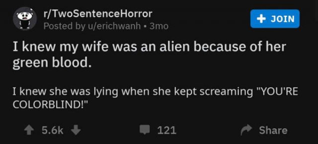 A Horror Story In Two Sentences. And It's Really Creepy (30 pics)