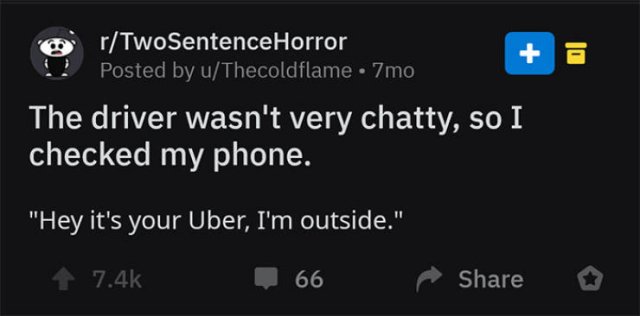 A Horror Story In Two Sentences. And It's Really Creepy (30 pics)