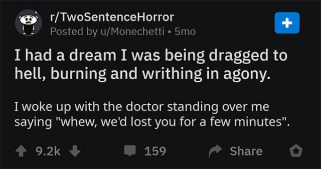 A Horror Story In Two Sentences. And It's Really Creepy (30 pics)
