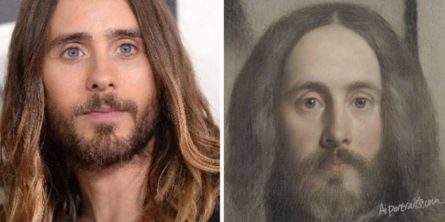 Classical Paintings Of Celebrities Created By AI (30 pics)