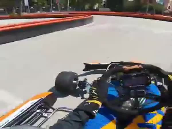Go-Cart Is Easy For An F1 Racer