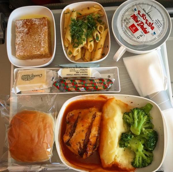 Economy Class Food Vs Business Class Food (38 pics)