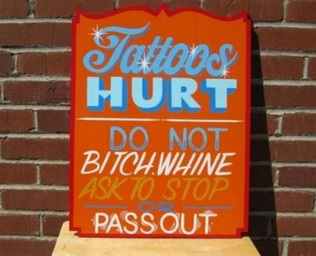 Signs From Tattoo Shops (24 pics)