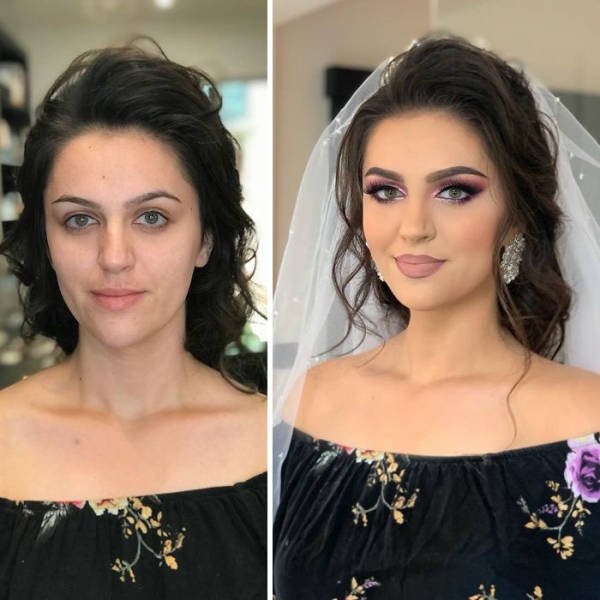 Before And After Their Wedding Makeup (23 pics)