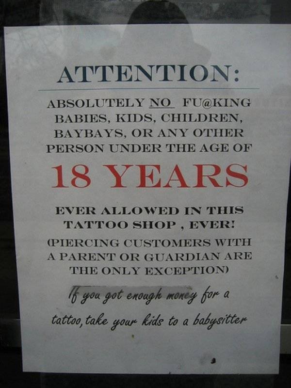 Signs From Tattoo Shops (24 pics)
