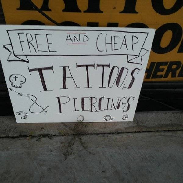 Signs From Tattoo Shops (24 pics)