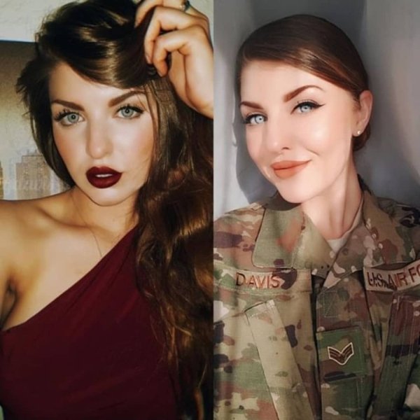 Girls With And Without Uniform (41 pics)