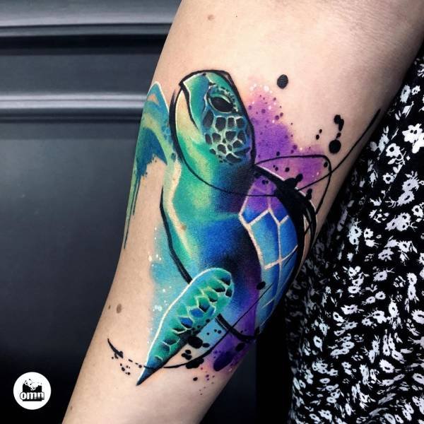 Tattoos With Watercolor Technique (29 pics)