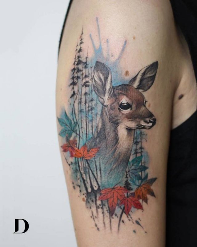 Tattoos With Watercolor Technique (29 pics)