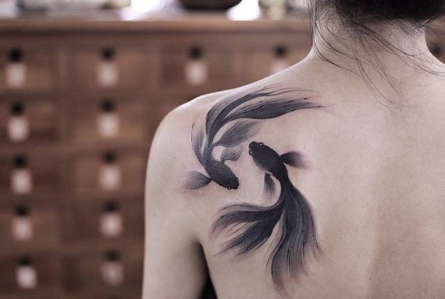Tattoos With Watercolor Technique (29 pics)