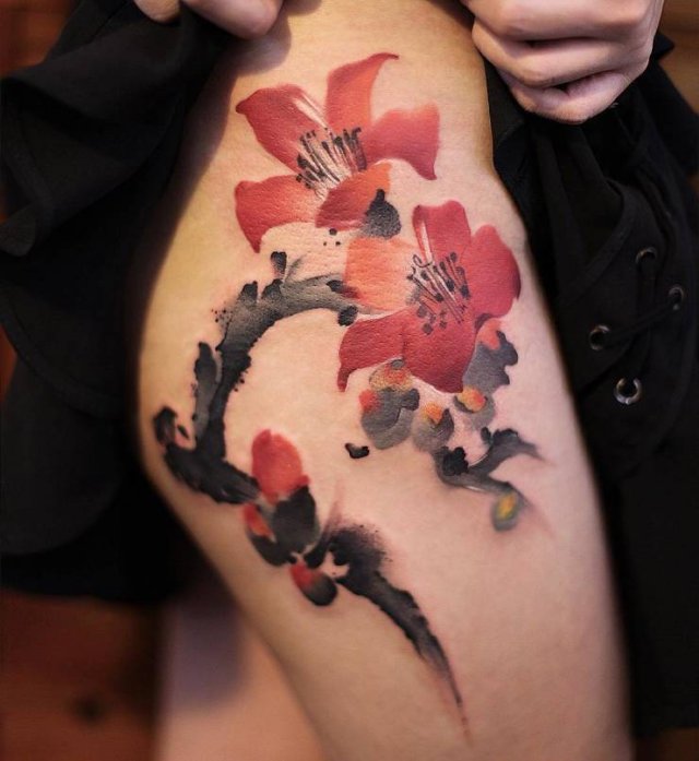 Tattoos With Watercolor Technique (29 pics)
