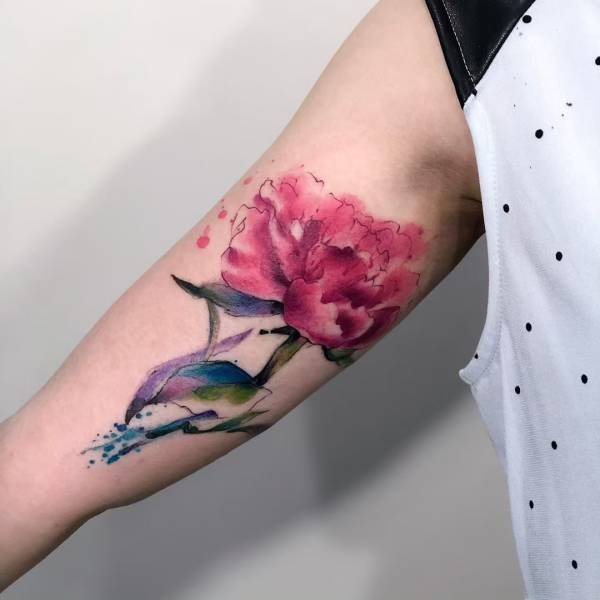 Tattoos With Watercolor Technique (29 pics)