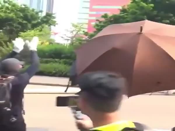 Protestors In Hong Kong Are Cutting Down Facial Recognition Towers