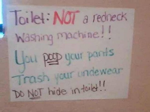 Passive Aggressive Bathroom Notes (31 pics)