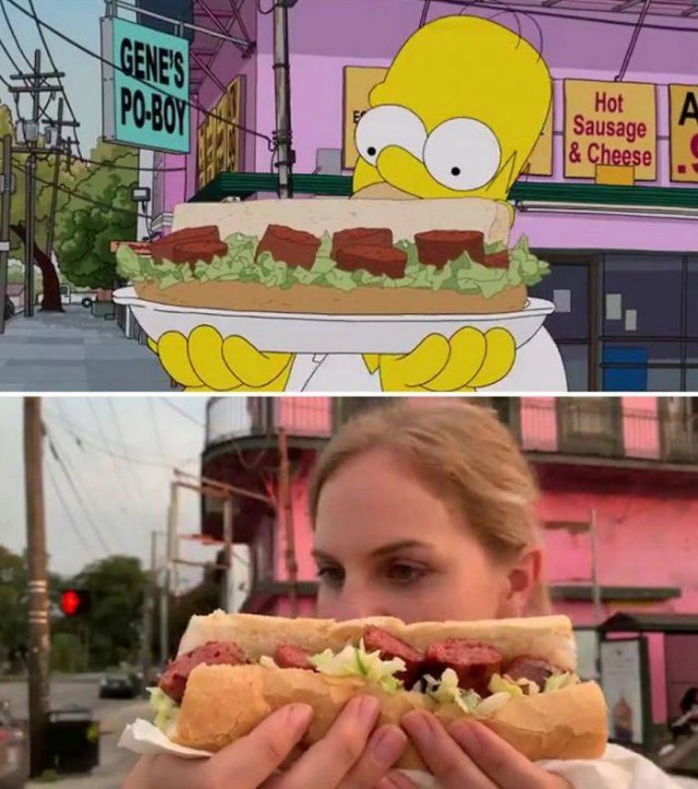Two Swiss Tourist Girls Recreate “The Simpsons” Scenes In New Orleans (31 pics)
