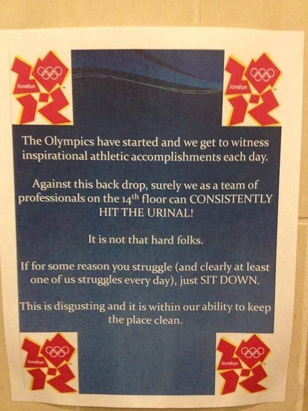 Passive Aggressive Bathroom Notes (31 pics)