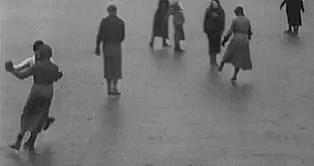 person falling over gif