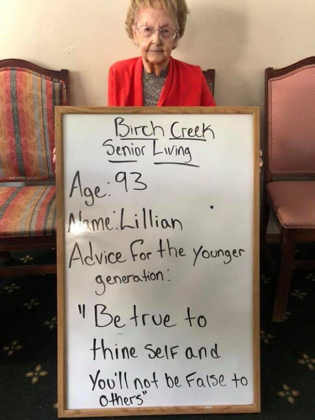 Seniors Give Advice To The Younger Generation (20 pics)