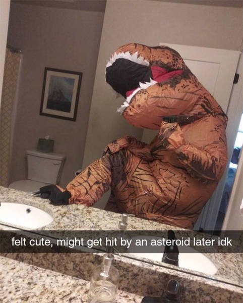 Inflatable T-Rex Costume (21 pics)