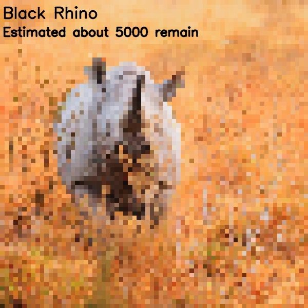 Endangered Animal Photos Composed Of As Many Pixels As Species Left (22 pics)
