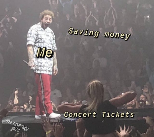 "Post Malone Being Flashed At A Concert" Memes (22 pics)