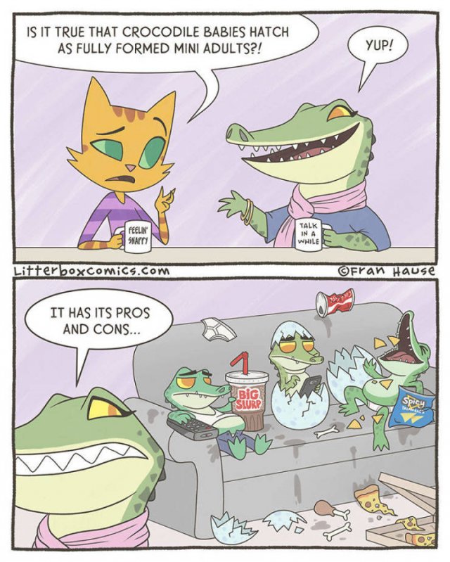 Mom Creates Comics About Her Life With Two Sons As Cats (29 pics)