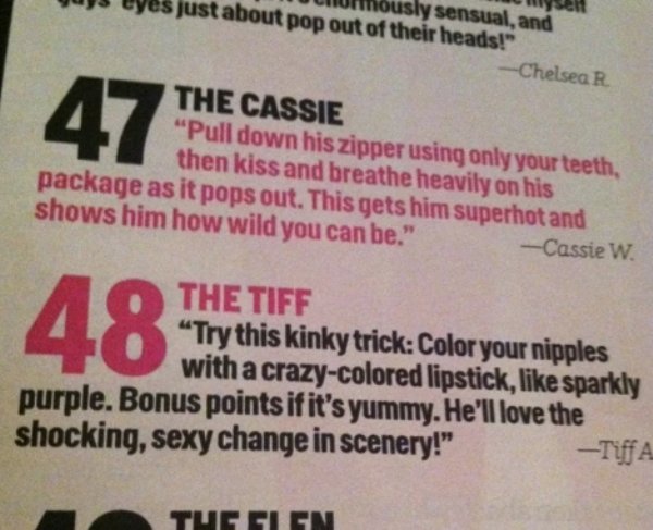 Ridiculous Sex Articles (30 pics)