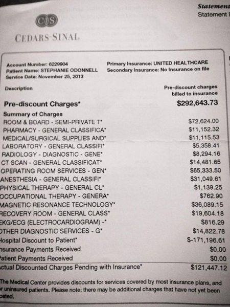 US Medical Bills Are Out Of This World (16 pics)