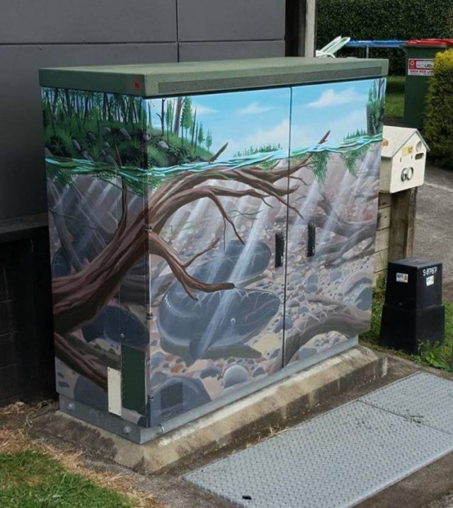 Artists Make Something Special From Telecommunications Cabinets (41 pics) Artists Make Something Special From Telecommunications Cabinets (41 pics)