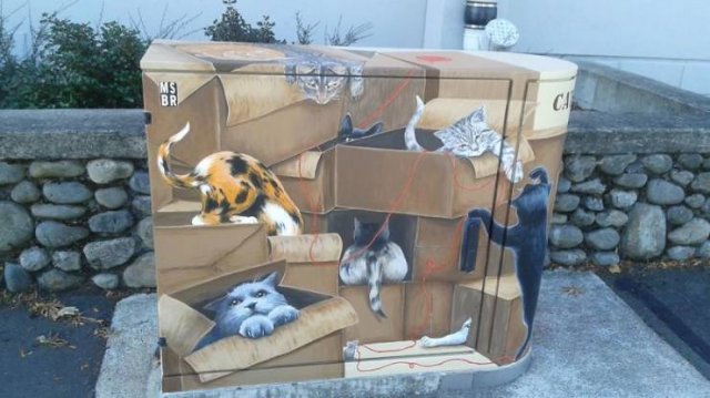 Artists Make Something Special From Telecommunications Cabinets (41 pics) Artists Make Something Special From Telecommunications Cabinets (41 pics)