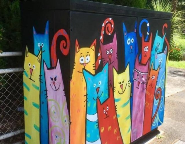 Artists Make Something Special From Telecommunications Cabinets (41 pics) Artists Make Something Special From Telecommunications Cabinets (41 pics)