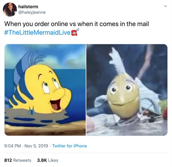 Funny Memes & Tweets About "The Little Mermaid Live" (23 pics)