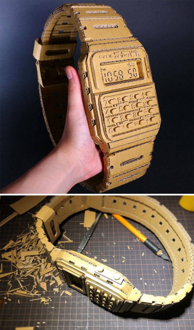 Artist Turns Old Amazon Boxes Into Sculptures (30 pics)