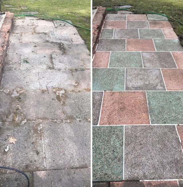 Power Washing Makes A Difference (40 pics) Power Washing Makes A Difference (40 pics)