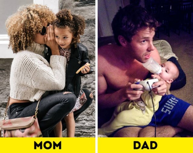 Difference Between Moms And Dads (16 pics)