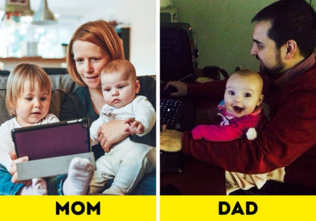 Difference Between Moms And Dads (16 pics)