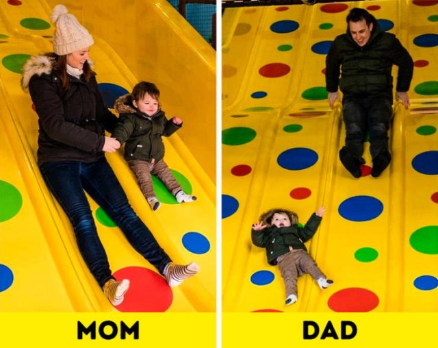 Difference Between Moms And Dads (16 pics)