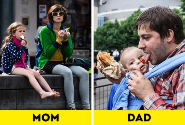 Difference Between Moms And Dads (16 pics)