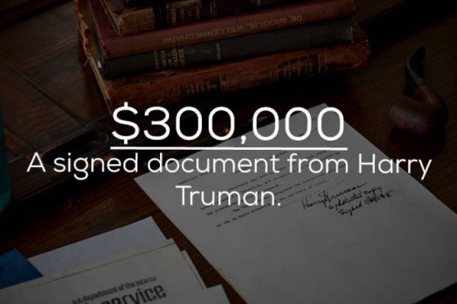 Things Signed By Celebs Can Be Very Expensive (20 pics)