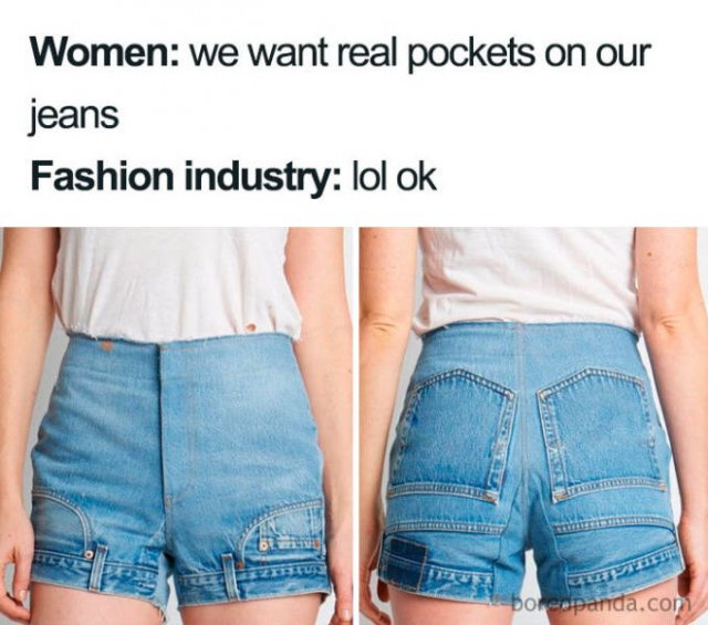 Women Want Pockets In Their Clothes! (30 pics)