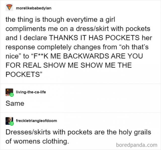 Women Want Pockets In Their Clothes! (30 pics)