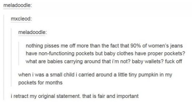 Women Want Pockets In Their Clothes! (30 pics)