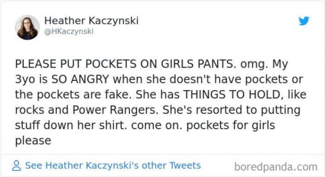 Women Want Pockets In Their Clothes! (30 pics)